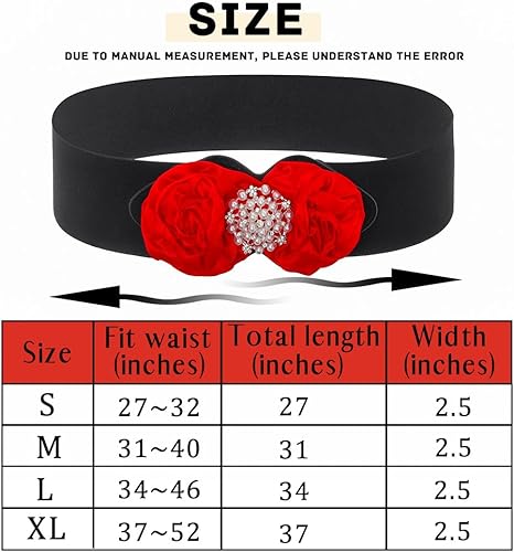 Miniatura 5 de Cinturón elástico ancho de flores para mujer, cintura elástica de perlas blancas, cintura elástica, accesorios de joyería para niñas