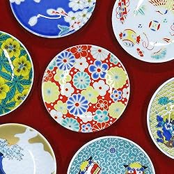 お皿 おしゃれ 九谷焼 縁起 豆皿 梅菊紋様 陶器 小皿 取り皿 和食器