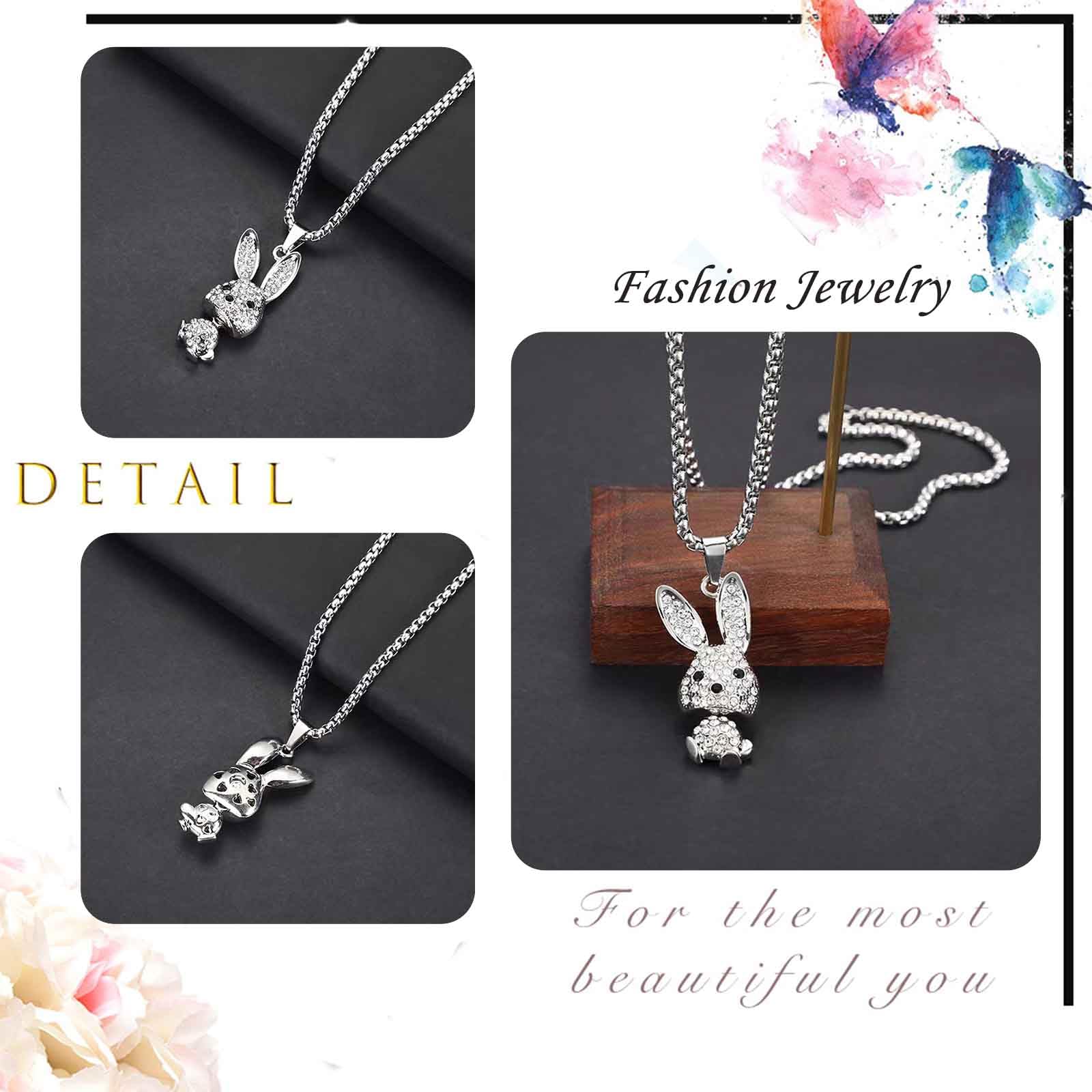 Collier Lapin Délicat Pour Ado - Collier De Clavicule En Cuivre Doré, Style Chinois - Neuf Avec étiquettes