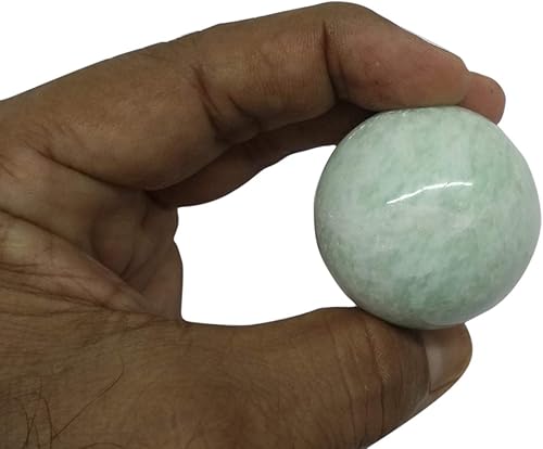 Miniatura 3 de WholesaleGemShop Cuarzo Tiendaita natural de 1.57 a 1.77 pulgadas (1.575-1.772 in), esfera de bola, piedra preciosa A+ tallada a mano, cristal