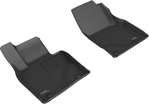 3D MAXpider Custom Fit KAGU Floor Mat BLACK Compatible for MAZDA CX-50 2023-Front Row