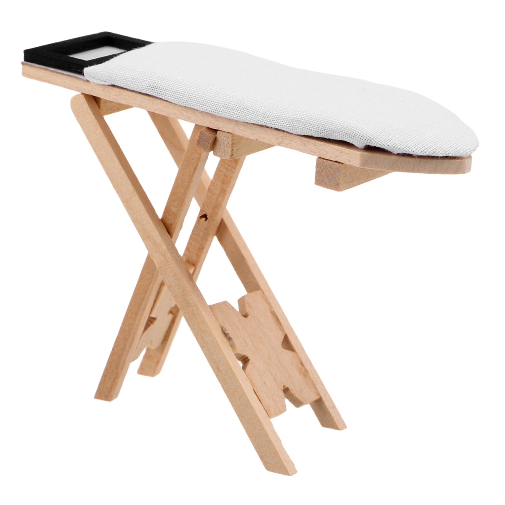 minkissy Miniature Ironing Board for Dollhouse Cute Table Prop Adorable Micro Ironing Table Accessory Enhances Dollhouse Aesthetic Engaging Decorative Furniture for Miniature Homes