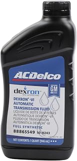 ACDelco Dexron VI Full Synthetic ATF 1 qt - GM Original 10-9243 (88865549) Backward Compatible Transmission Fluid