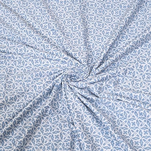 Image of Dohar Cotton | AC Blanket Double Bed | Soft Light Weight, Quilt, Duvet King Size, 84 inchx96 inch - Gray Blue, Pack of 1