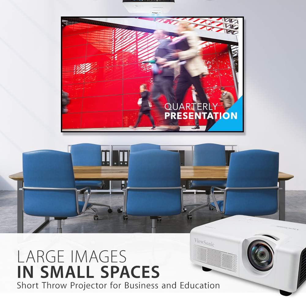 Get Special Price ViewSonic LS625X 3200 Lumens DLP XGA Short Throw Laser Projector with Horizontal and Vertical Keystone Correction and LAN Control