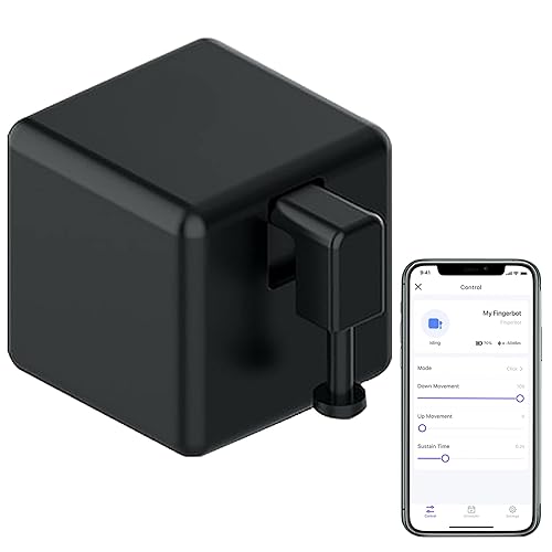 Miniatura 1 de Empujador de botón de interruptor inteligente botón pulsador de bot, aplicación Tuya o control de temporizador, sin cableado, añade un concentrador
