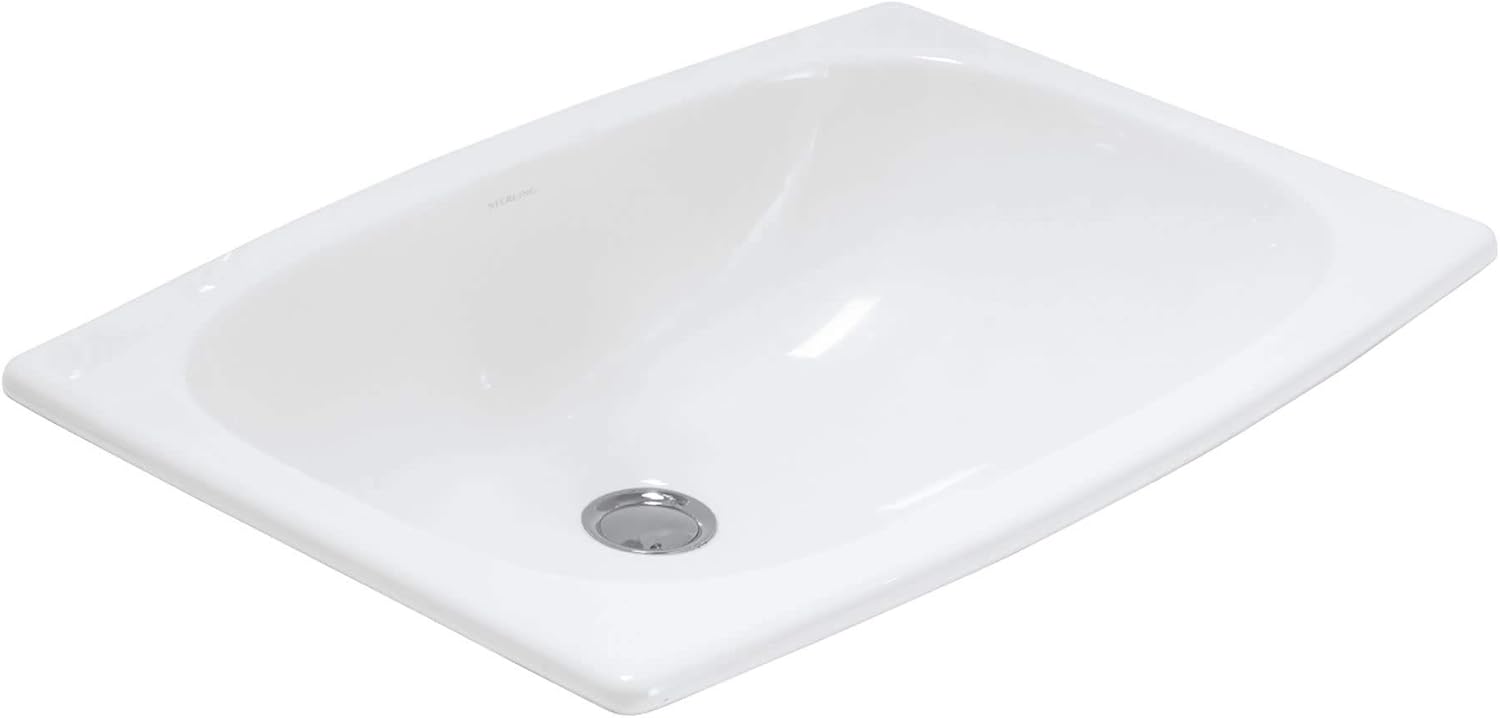 STERLING 442007-0 Stinson Self-Rimming Lavatory, White