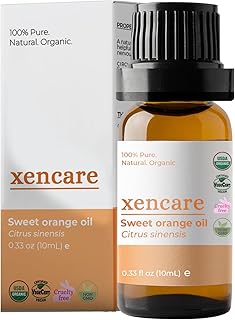 xencare Sweet Orange USDA Organic Essential Oil | 100% Pure Natural Undiluted | Vegan Non-GMO Cruelty-Free | Premium Aroma...