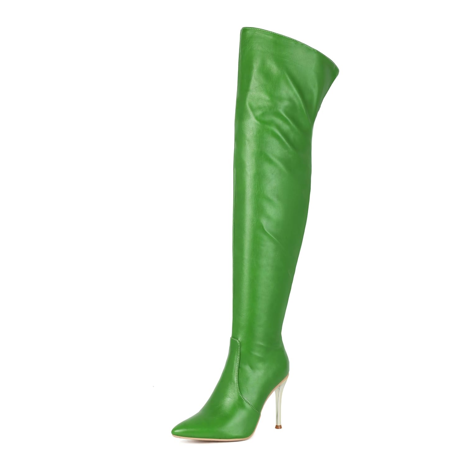 Streth Over The Knee High Boots For Women Side Zipper Pointed Toe High heel Stiletto Heel Sexy Stylish