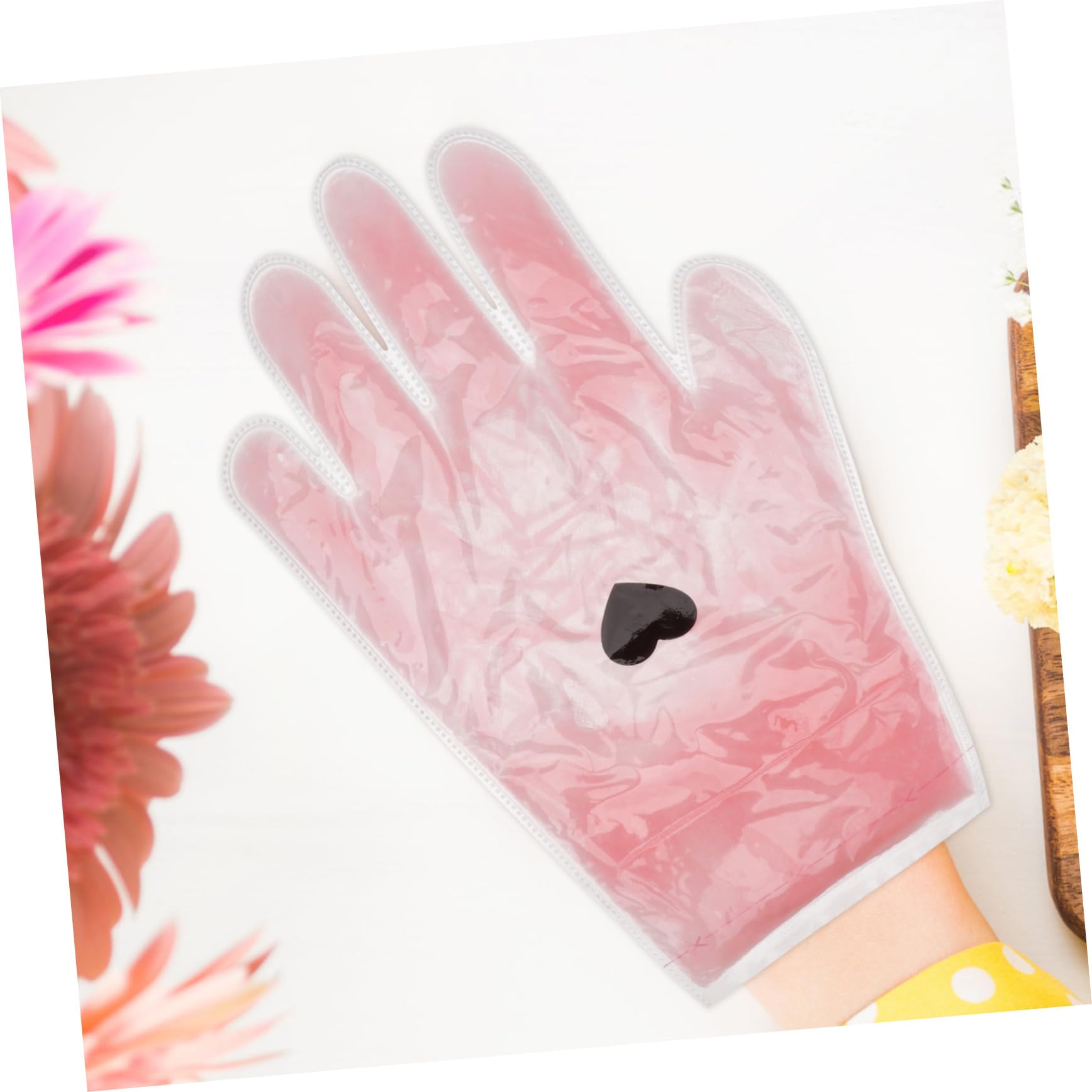 WOONEKY Kit de Cera para Pies Y Manos con Parafina Rosa Funda de con Guantes de Spa para Tratamiento en El Hogar