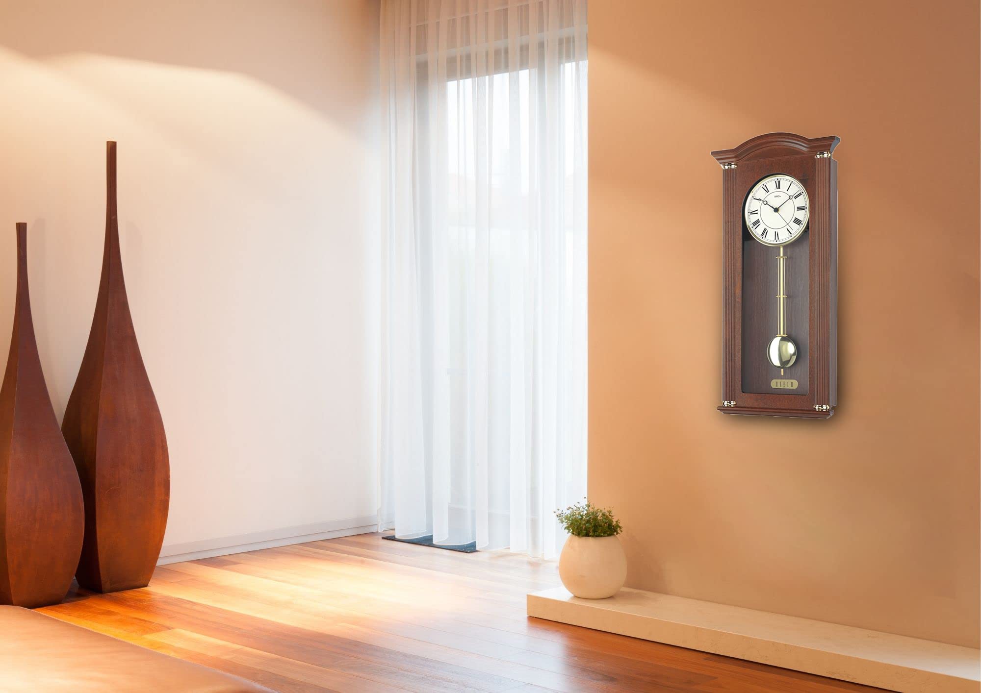 Horloge murale moderne AMS AM W7014/1 quartz pendule murale