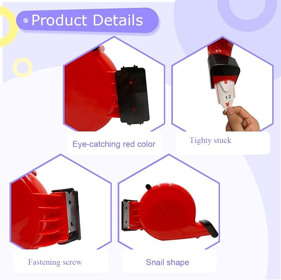 Ticket Number Dispenser+Ticket, Take a Number Dispenser, Ticket Dispenser Machine for Wall Desk Counter Queuing System, Red