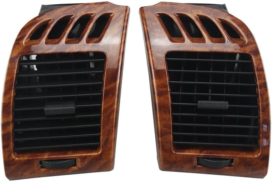 For Toyota Camry 2001-2006 Car Front Dash Air Conditioner Outlet Grille AC Air Vent Assembly(Woodgrain)