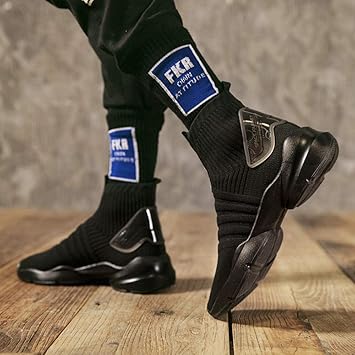 Loopschoenen Zomer Stretch Sokken Schoenen Heren Sportschoenen Hoge Schoenen  Ademende Vliegende Geweven Trend Set Voet Luie Schoenen Mannen : Amazon.nl:  Kleding, schoenen \u0026 sieraden