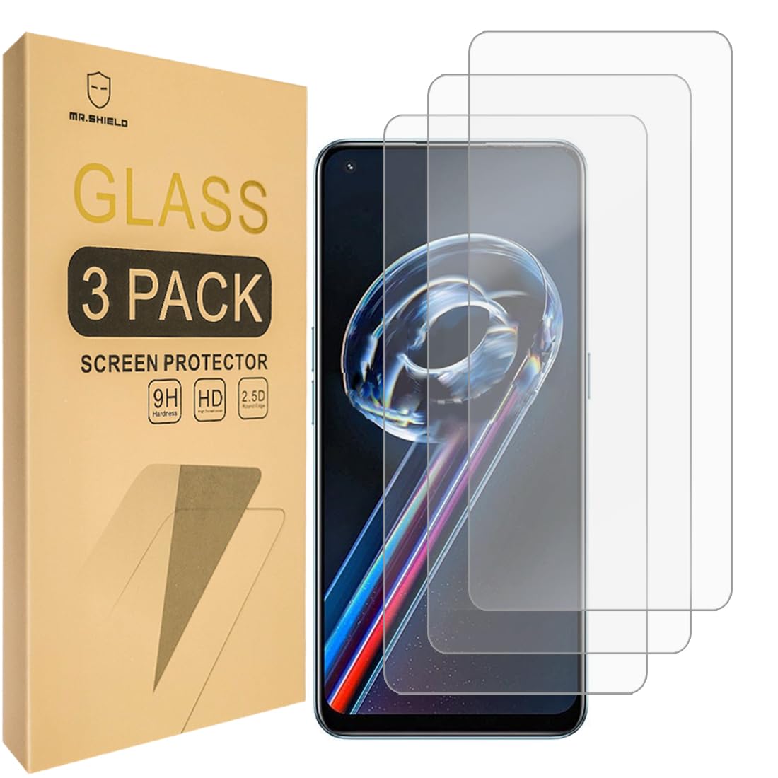 Mr.Shield Displayschutzfolie Für Realme 10 4G – 3 Stück, 9H Härte, HD Klar, ölabweisend, Einfach Zu Montieren