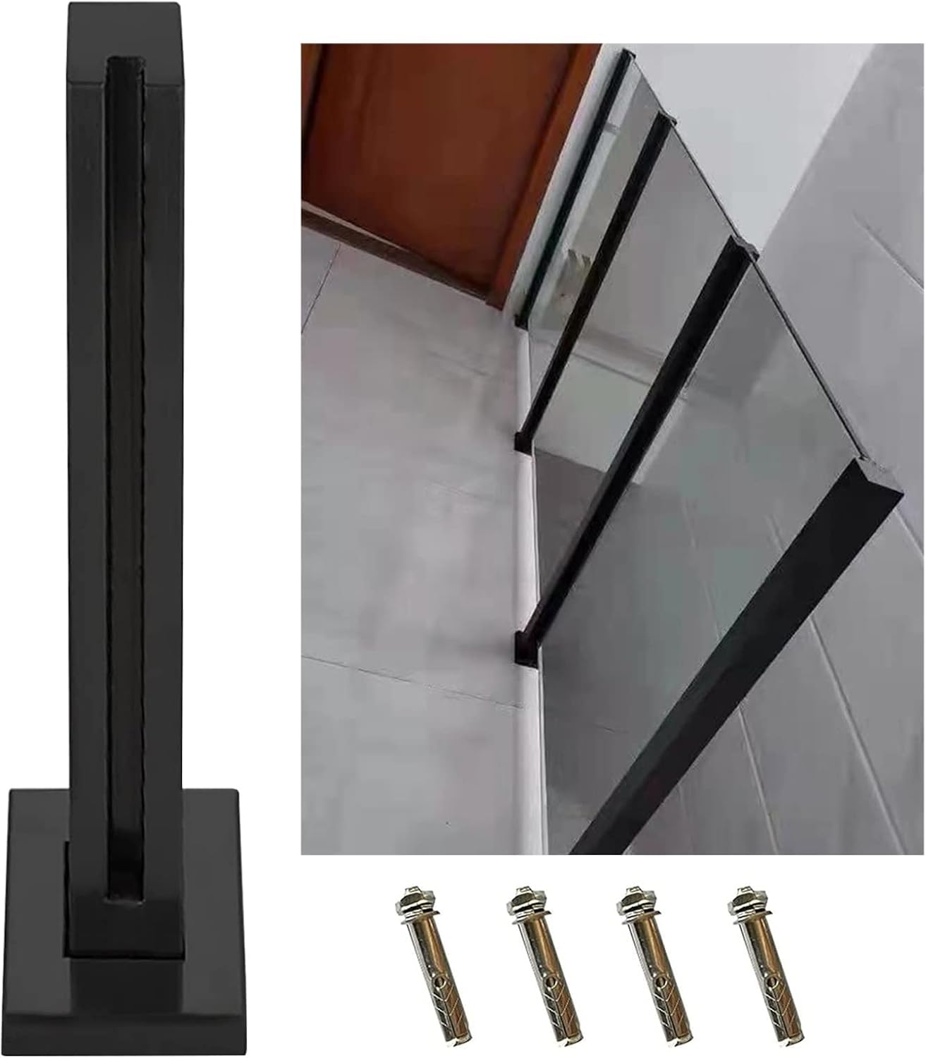 Garde-corps en verre inox moderne et élégant pour balcon chic