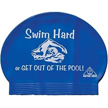 Water Gear Latex Swim Cap - Swimming Caps for Girls Long Hair - Waterproof Swimming Cap for Young Swimmers