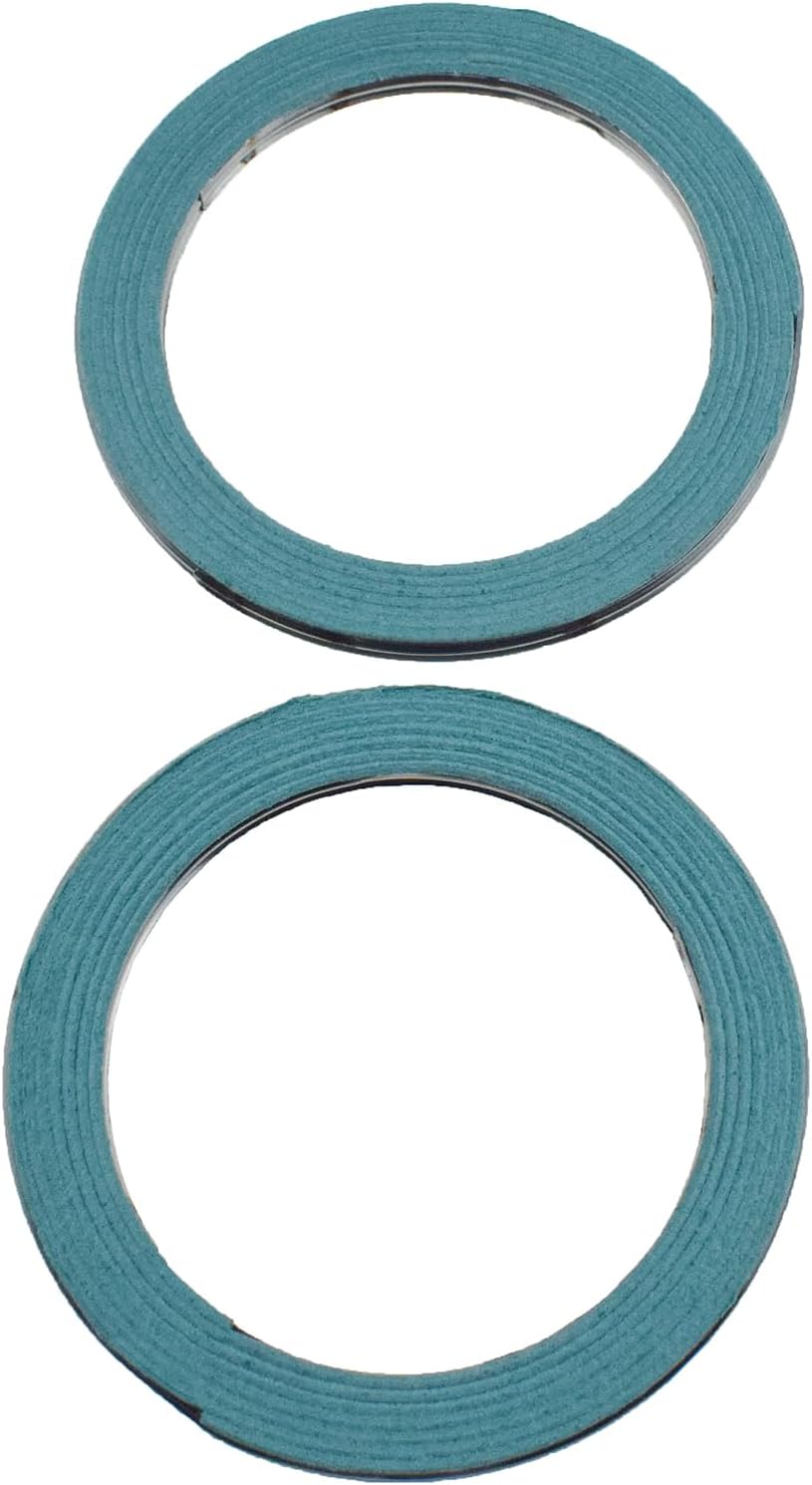 2Pcs Exhaust Pipe Connector Gaskets For Toyota Camry Avalon Highlander Lexus ES300h ES350