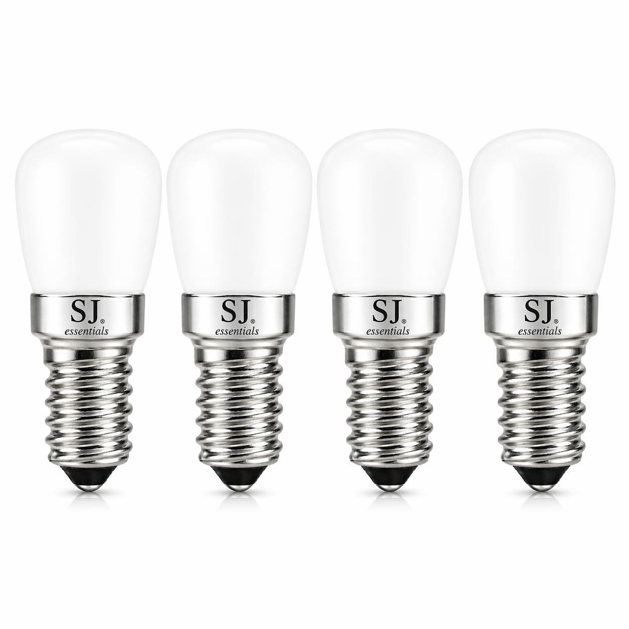 1W E14 SES Mini LED Bulbs White 2800K | Small Edison Screw E14 LED Lamp | Halogen Replacement for Fridge, Microwave, Cooker Hood, Sewing Machine, Pygmy Bulb | Energy Class E | AC 220-240V - 4 Pack (4)