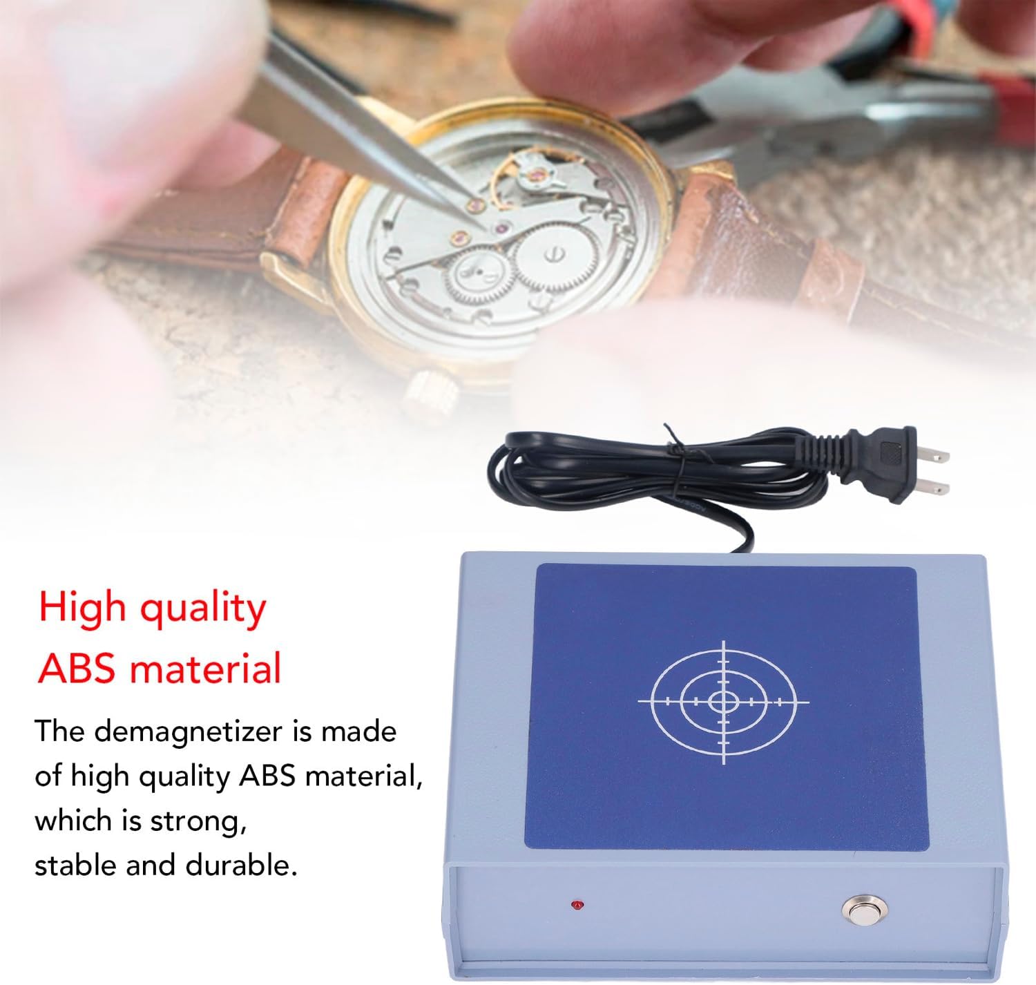 Fayelume Watch Demagnetizer, Compact Magnetizer Demagnetizer Tool, Professional Watch Repair Tools Kits for Watchmakers Repairers