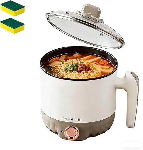 Personal Ramen Cooker, Electric Pot For Ramen, Personal Ramen Cooker Electric, Portable Multifunctional Electrics Pot With Non-Stick Coating For
