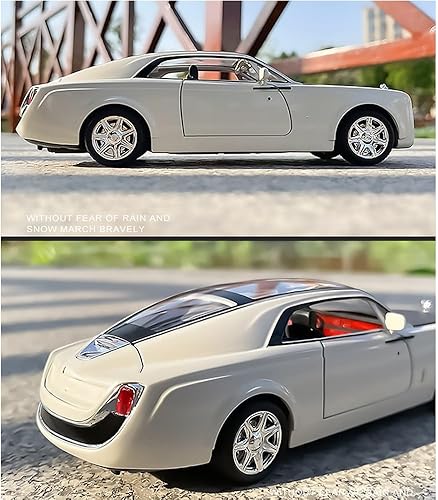 Vista 28 de Rolls-Royce Phantom - Coches de juguete de metal de Rolls-Royce Phantom, modelo Rolls-Royce a escala 1:32, autos fundidos a troquel con puerta, 1:32
