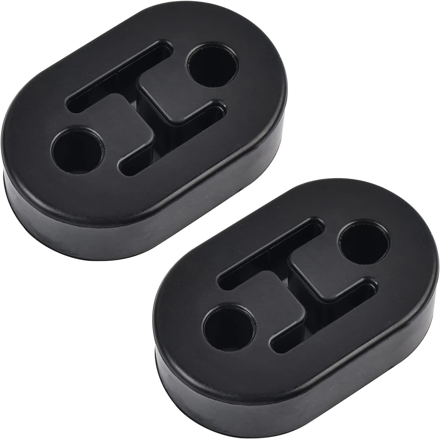 YOGEIER Car Exhaust Rubber Hanger, 2 Holes 11mm (0.43inch