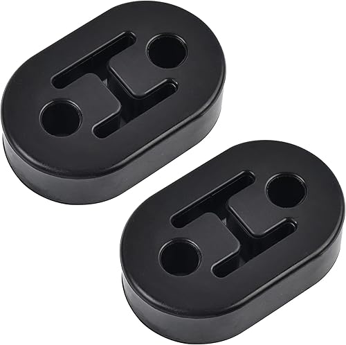 Miniatura 3 de EVIL ENERGY Abrazadera de banda de escape de 3.0 pulgadas, 4 piezas, paquete con 2 agujeros para suspensión de escape universal, 2 unidades