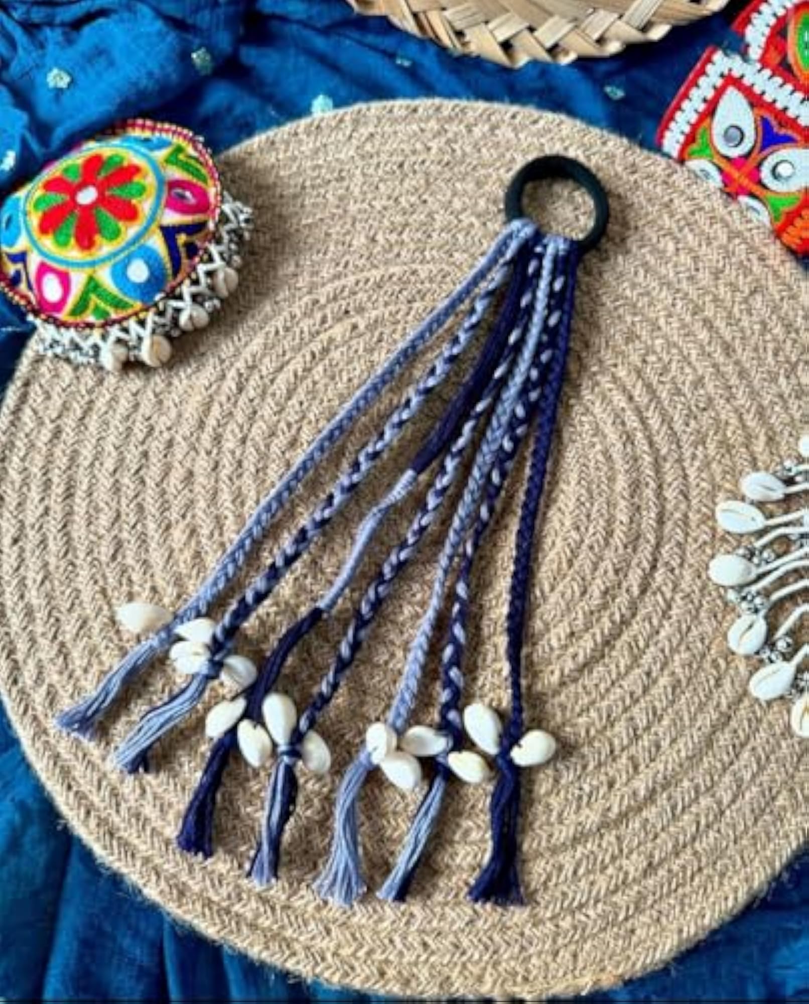 Boho Hair String for Girl, Vibrant Handmade Design
