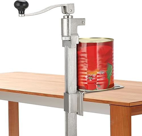 Abrelatas comercial industrial de 13 pulgadas de alta resistencia para cocina comercial restaurante abrelatas mesa banco abrazadera de grado
