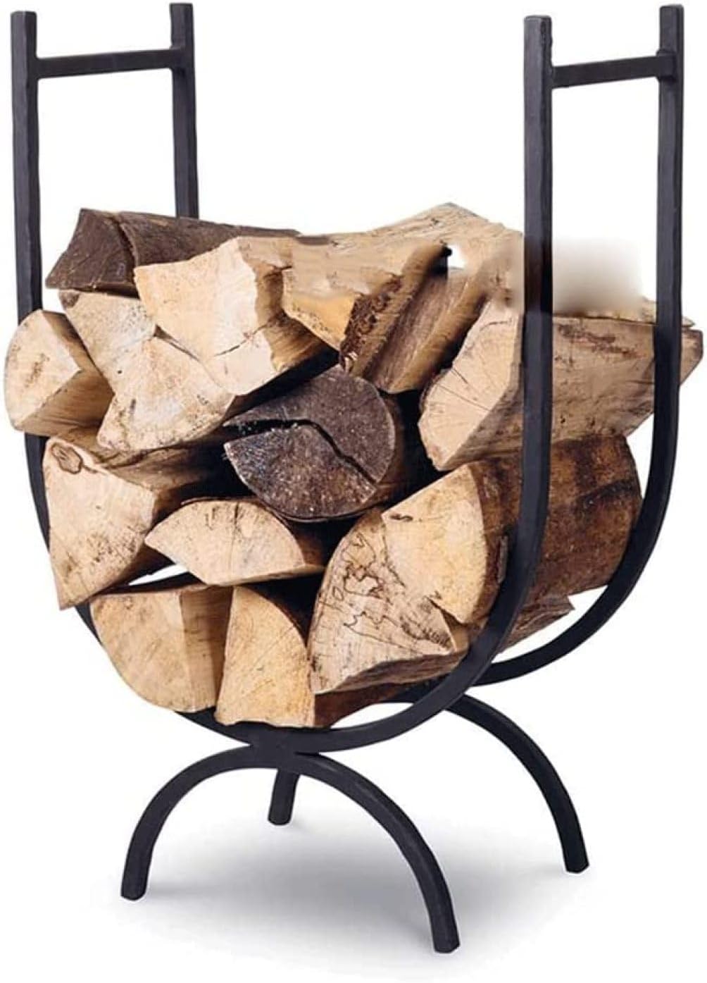 Log Store Firewood Racks Wood Holders Firewood Outdoor Firewood Holder Wrought Iron Log Store for Fireplace Tools Wood Store,