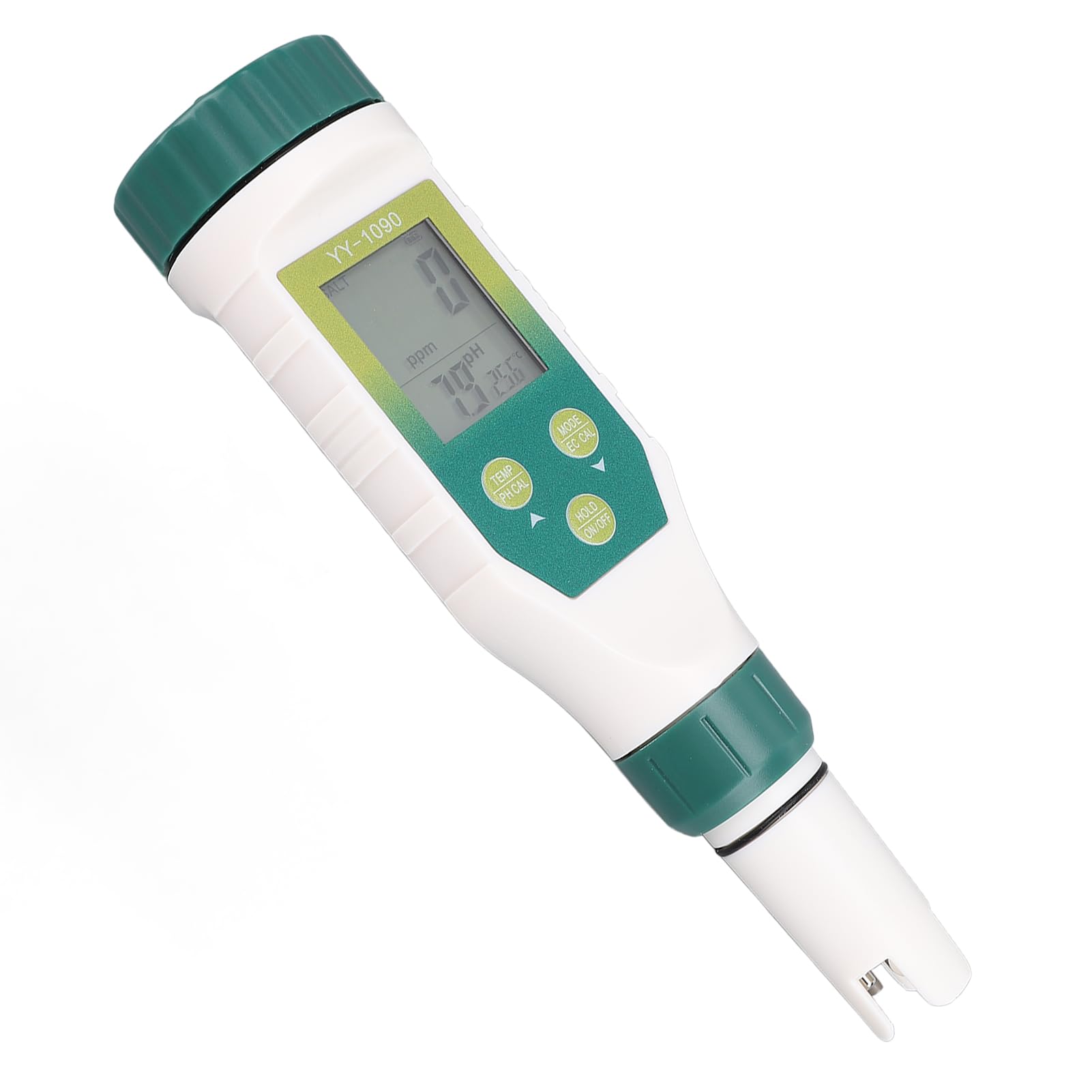 Greensen 5 in 1 Tester di qualità dell'Acqua Tds EC Temp Salinità con Sonda Multi-Parametro per Acquari, Acqua Potabile, Piscina, Design Portatile Leggero