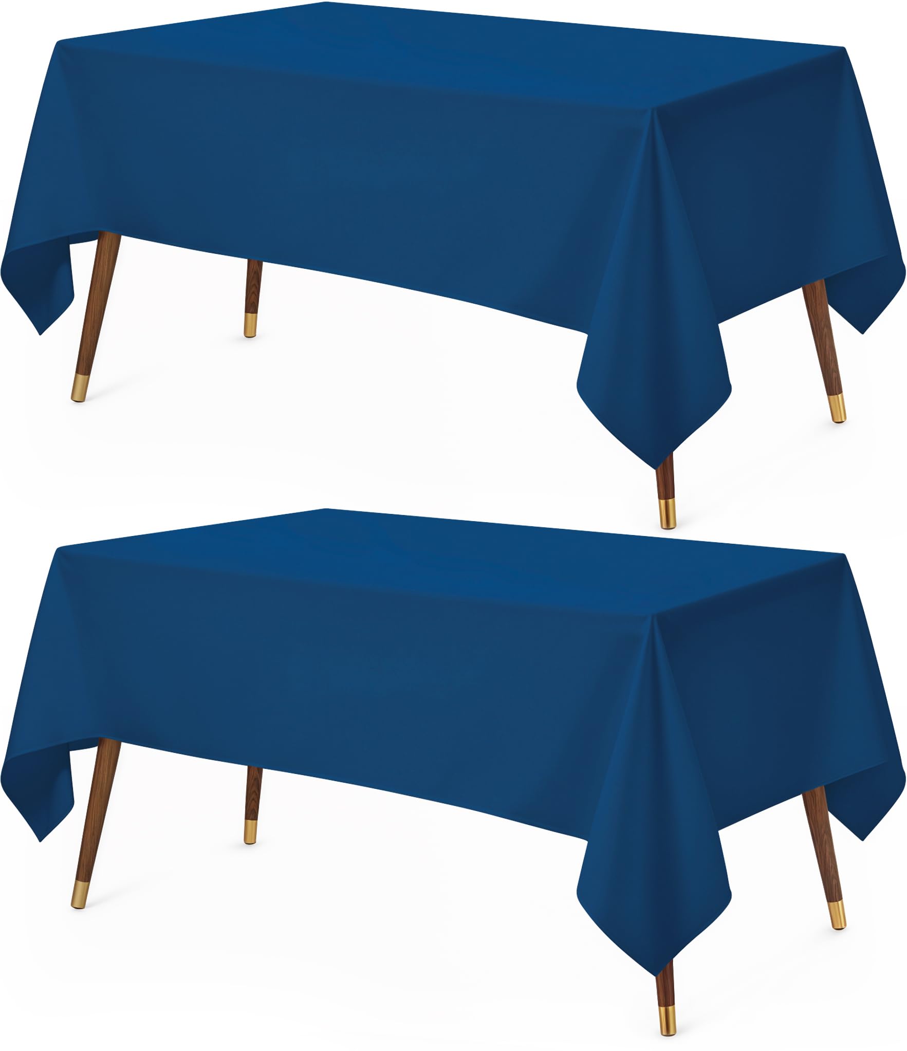 Utopia Kitchen Square Table Cloth 2 Pack (60x84 Inches, Royal Blue), Tablecloth Machine Washable, Polyester Table Cover for Dining, Buffet Parties, Picnics, Events, Weddings and Restaurants