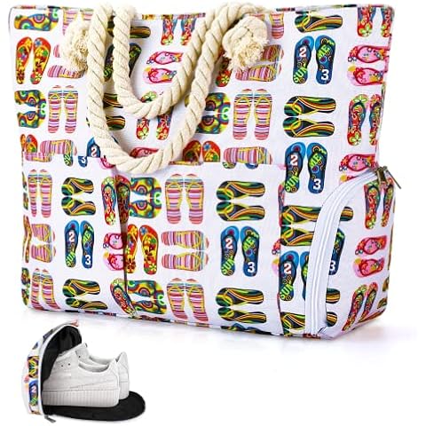 Bolsa de playa Auniq extra grande con compartimento para zapatos Cover