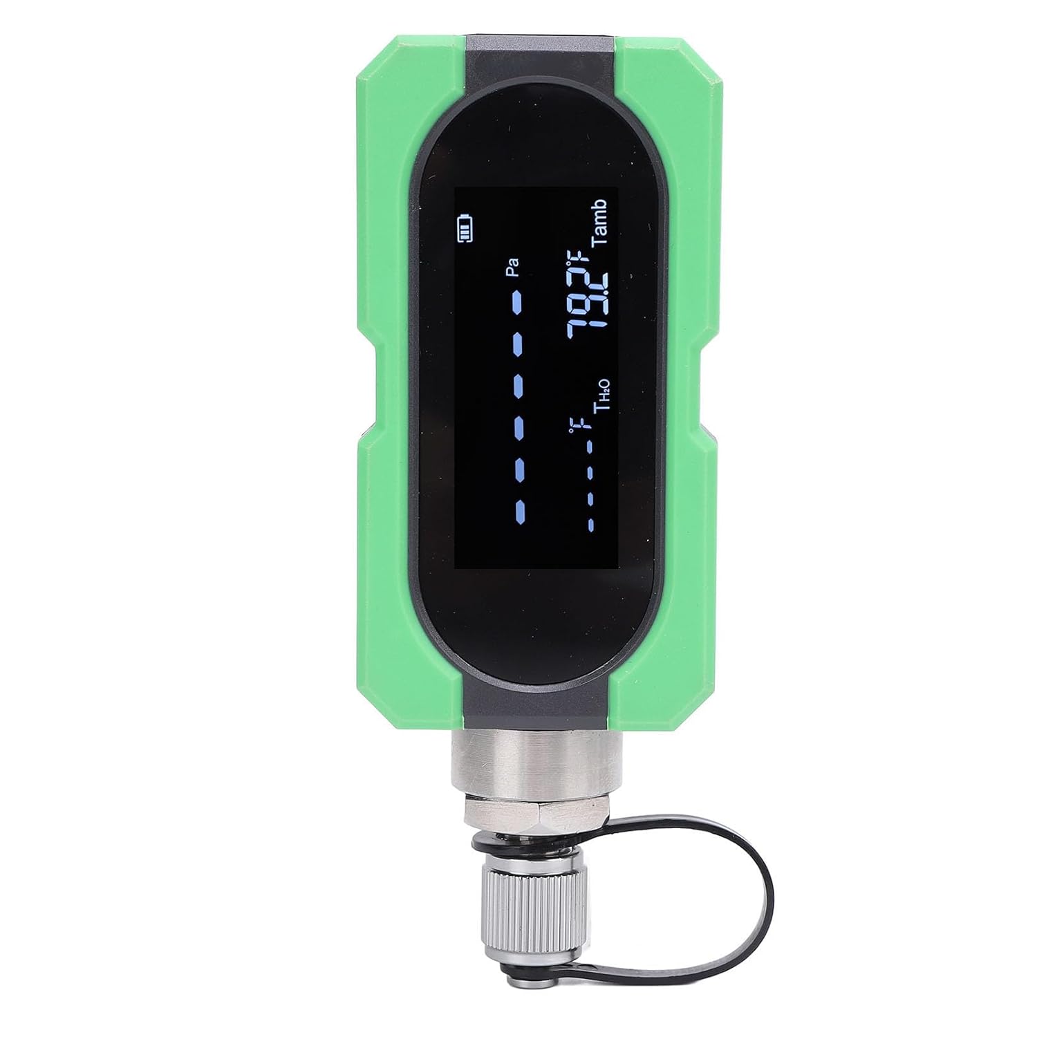 Brilluxa HVAC Vacuum Gauge, Digital Micron Gauge and Portable Vacuum Meter, Electronic Pressure Testing Instrument for HVAC Service, Leak Detection Measurement and AC System Evacuation