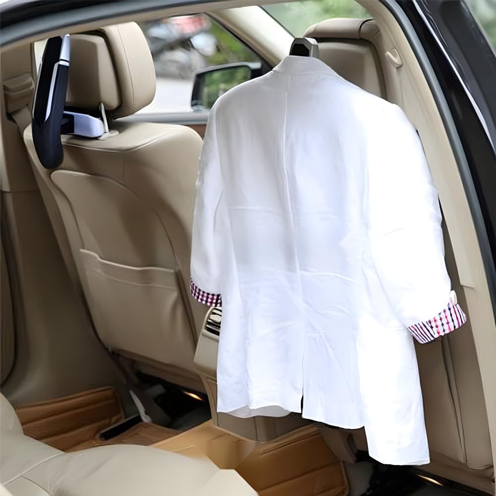MOVKZACV Percha de ropa de coche,Percha de reposacabezas del asiento trasero del coche para la chaqueta de abrigo