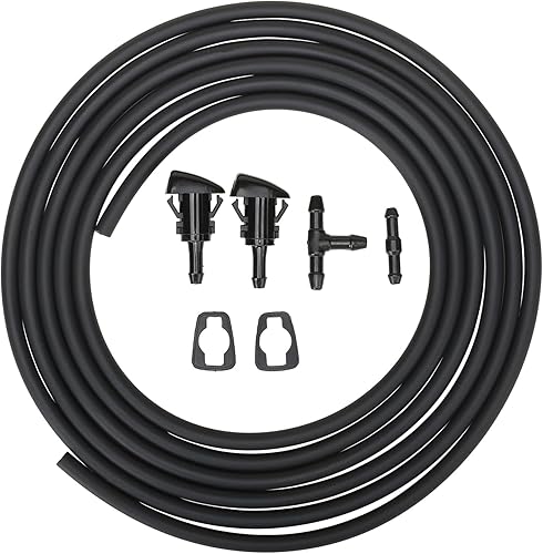 Miniatura 7 de MITZONE Kit de boquillas para limpiaparabrisas compatible con Dodge Ram 1500 2500 3500 Durango Charger Journey Grand Caravan Avenger Jeep Compass