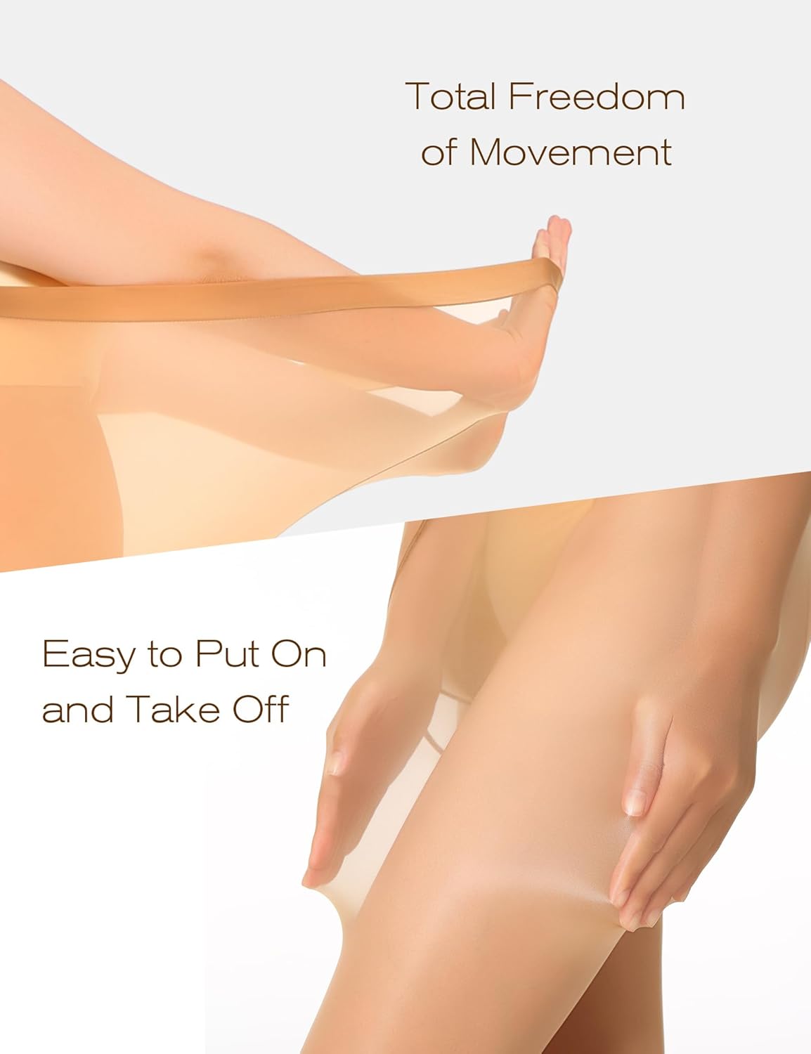 LABELLA 12D Super Shimmer Sheer Pantyhose for Women Silky Oil Glossy Pantyhose Shiny Dance Tights - Image 3