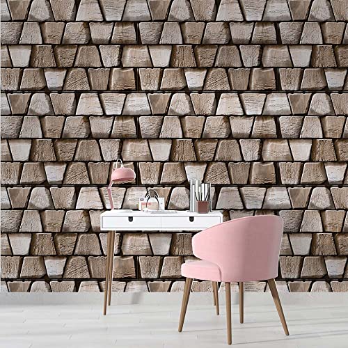 Image of DWELLSINDIA Brick Stone Self Adhesive Wallpaper, Waterproof, Scratch Resistant, Laminated (41cm x 244cm, Multicolour)