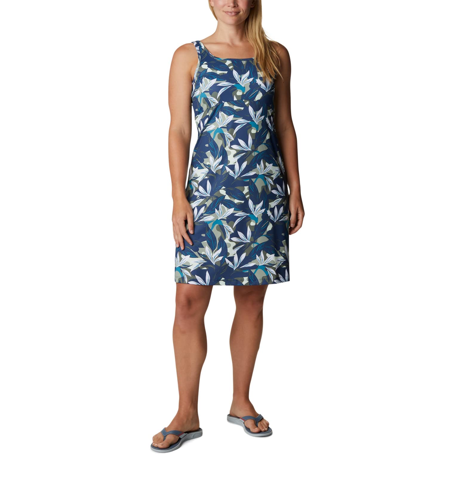 Columbia Women's Freezer III Dress, Safari Hidden Paradise, 1X Plus