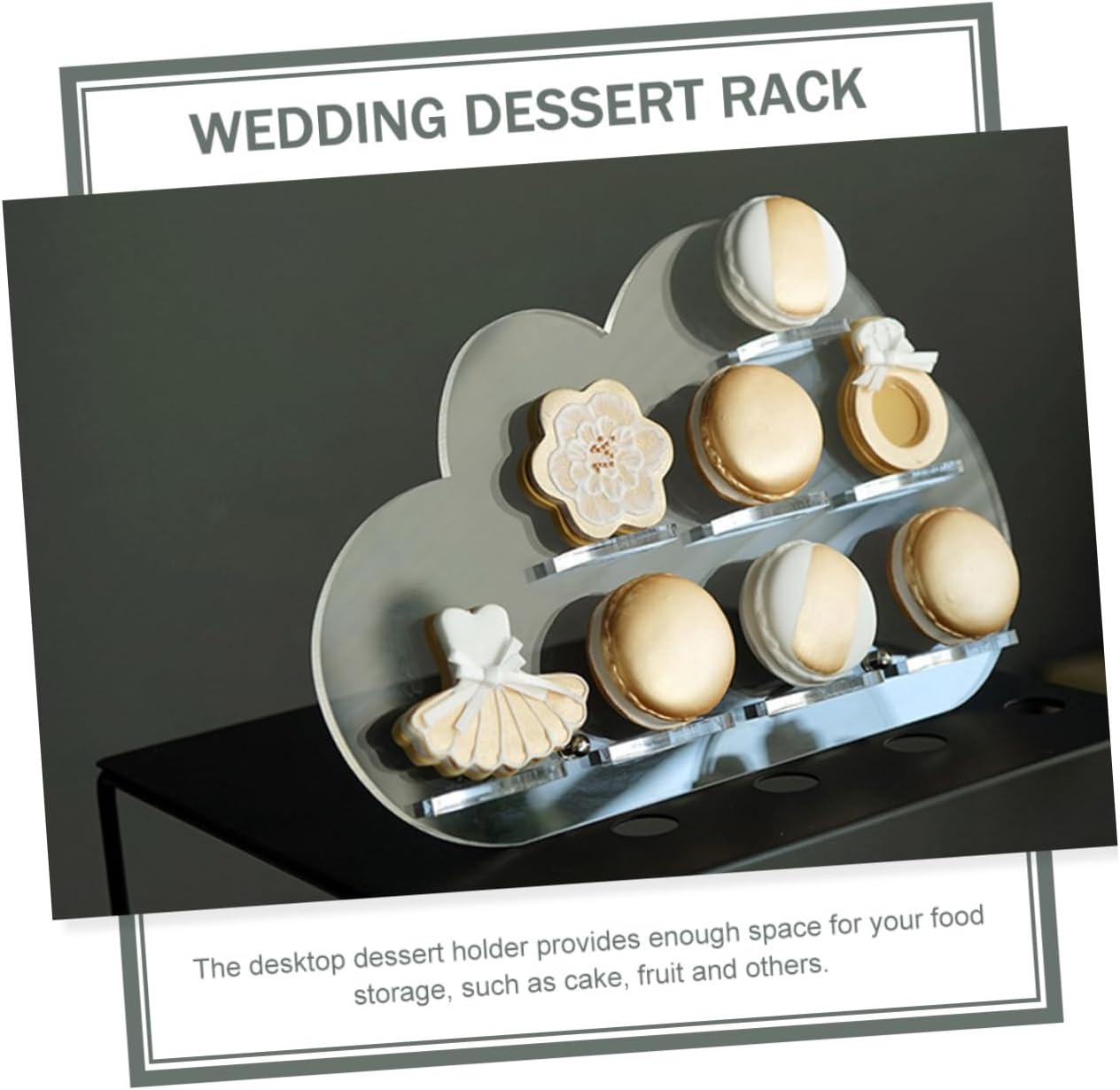 PRETYZOOM 2Pcs Acrylic Cake Display Stands Dessert Racks for Parties Weddings and Events Versatile Cake Holders for Snacks Cookies and Treats