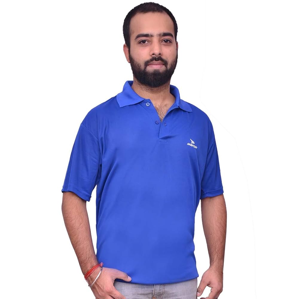 【関税＆送料込み】ChloAC T-Shirt And Polo Shirt Mayor CT-007/2 Nylon Men's Polo Dry Fit T Shirt (Small