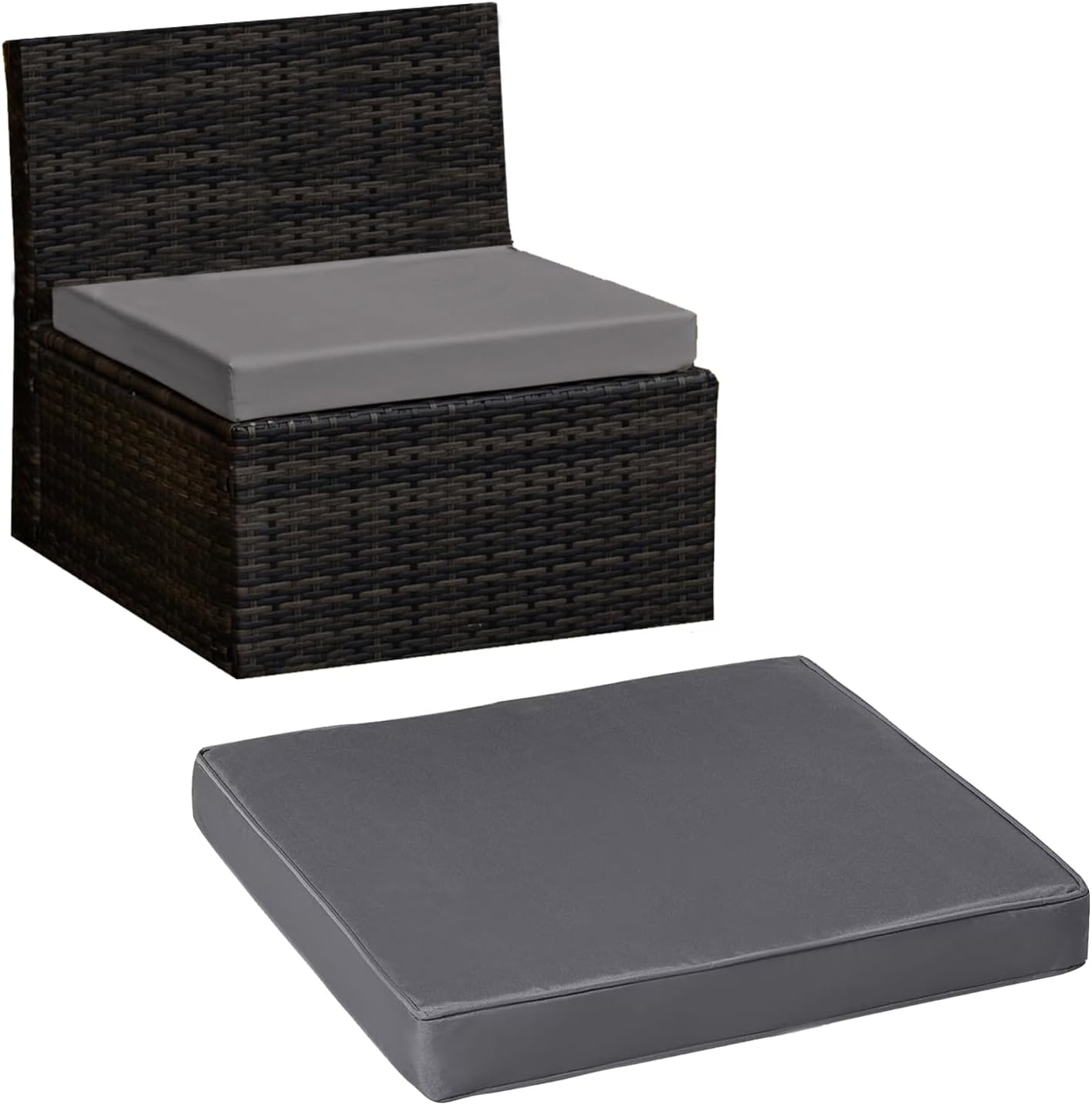 Brillars Replacement Cushions for Rattan Furniture Garden Outdoor Bench