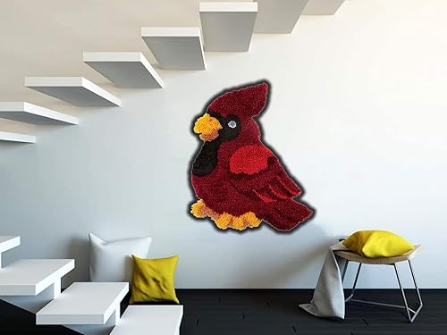 Miniatura 24 de TEZKIM Kits de ganchos de pestillo para niños y adultos, kits de fabricación de alfombras con lienzo impreso, kits de tapiz, costura, manualidades