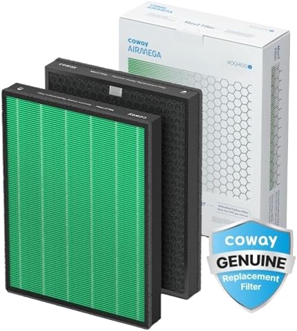 Coway Airmega 400/400S Air Purifier Replacement Filter Set, Max 2 Green True HEP