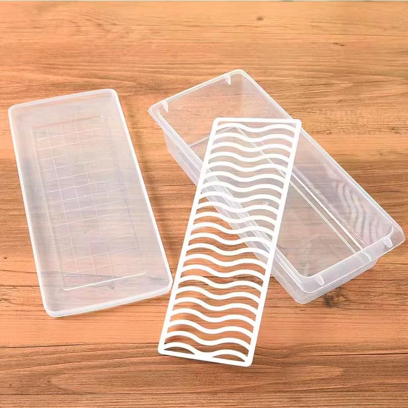 Image of Fridge Storage Containers, Stackable Refrigerator Organizer Boxes with Removable Drain Plate, BPA Free Transparent Vegetable Storage Bins, Freezer Safe Multipurpose Food Organizers(set of 6)
