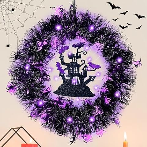 Couronne Halloween XUNIVERS 35cm Cover