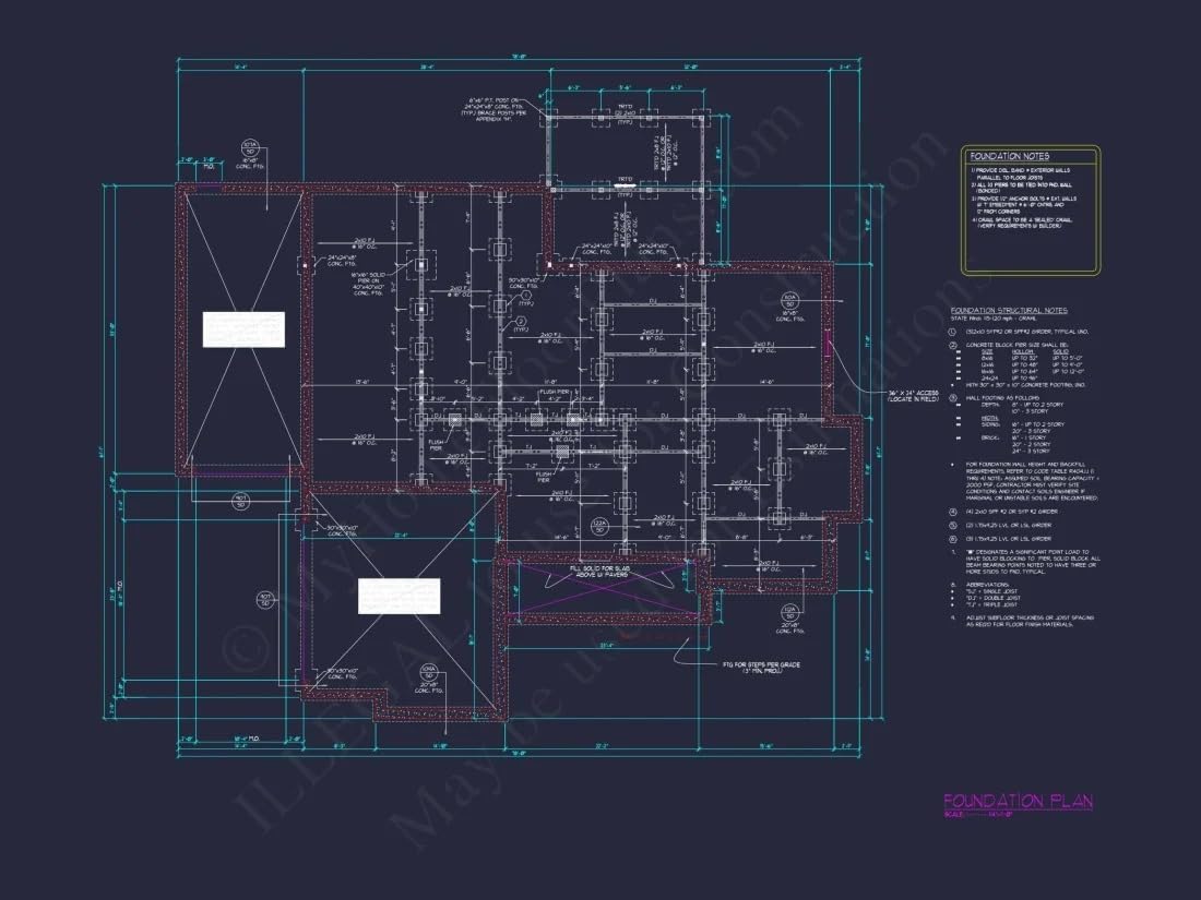 20-2040 HOUSE PLAN - Traditional House Plan with Open Floor Plan and CAD Designs