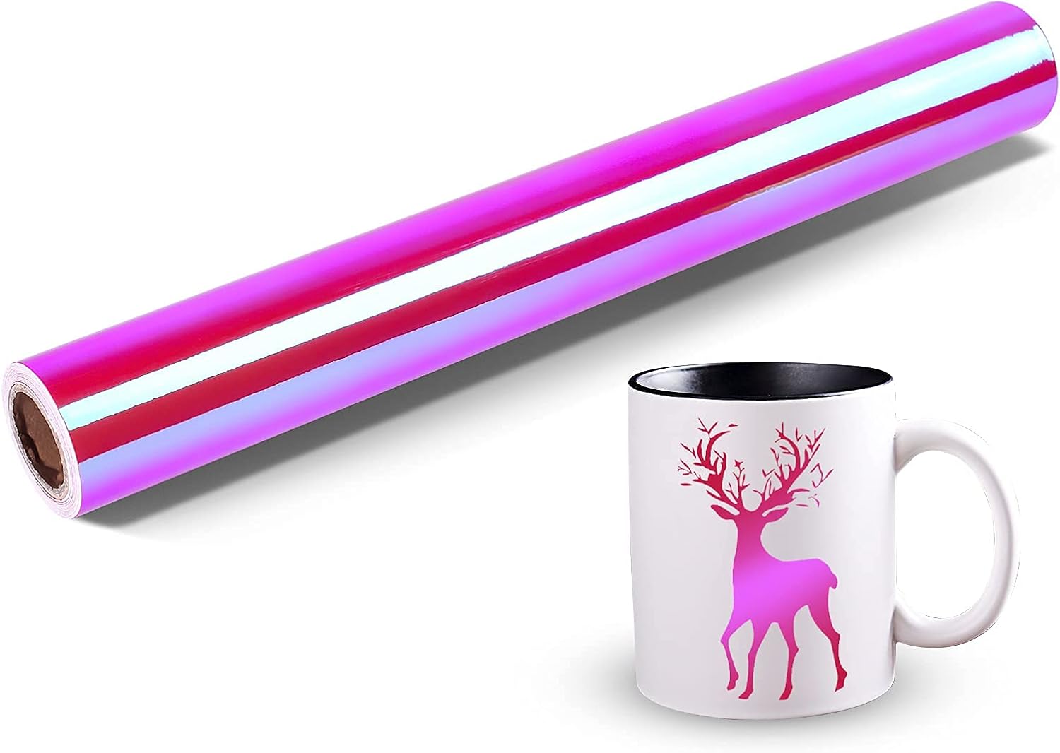 Lya Vinyl Permanent Holographic Opal Craft Vinyl Roll for Home Decor, Logo, Letters, Banners, Car Exteriors, Glass Mirrors, Scrapbooking, Sign Plotters