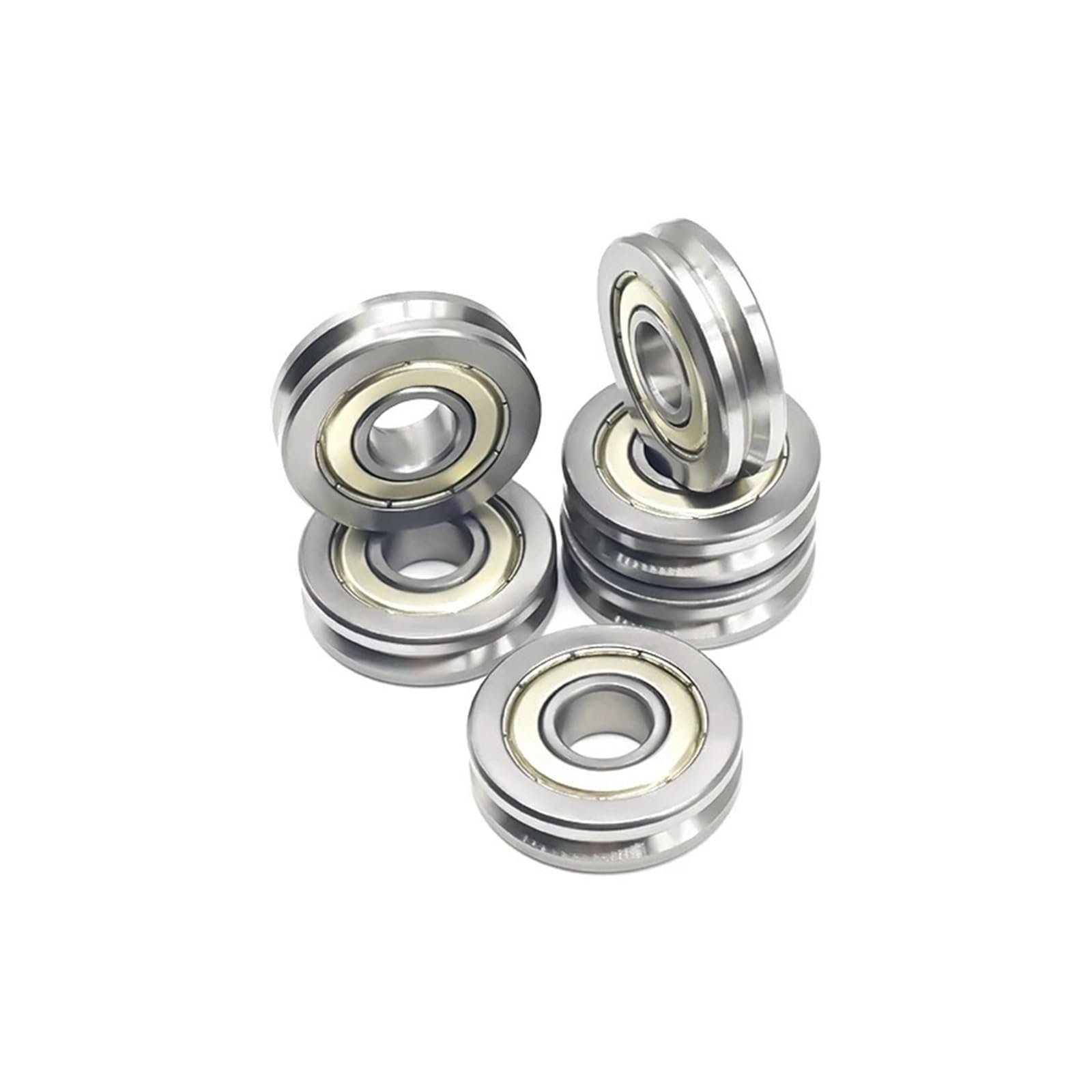 (4 szt.) 10 * 30 * 8mm V rowek prowadzący koło pasowe uszczelnione łożysko szynowe V6000ZZ do toru szynowego System ruchu liniowego